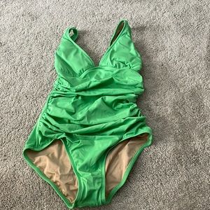 Green one piece size 2 swimwear